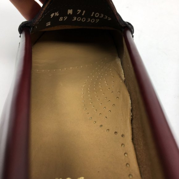 Bass Weejuns Men Whitney Cordovan Penny Loafer 9.5 - Picture 12 of 13